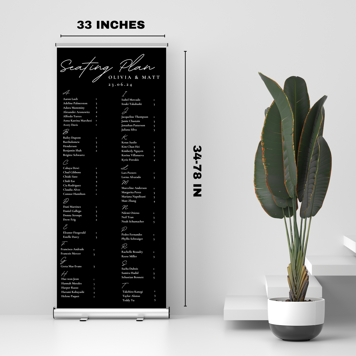 Special Event Retractable Banners 33"