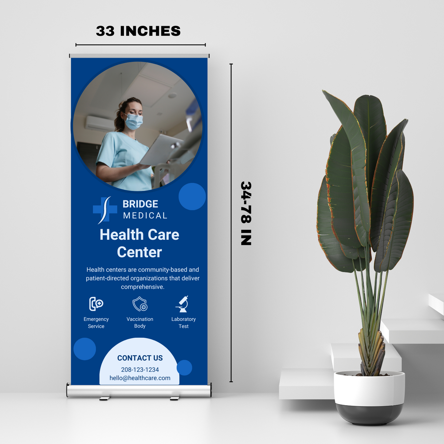 Custom Retractable Banners 33"