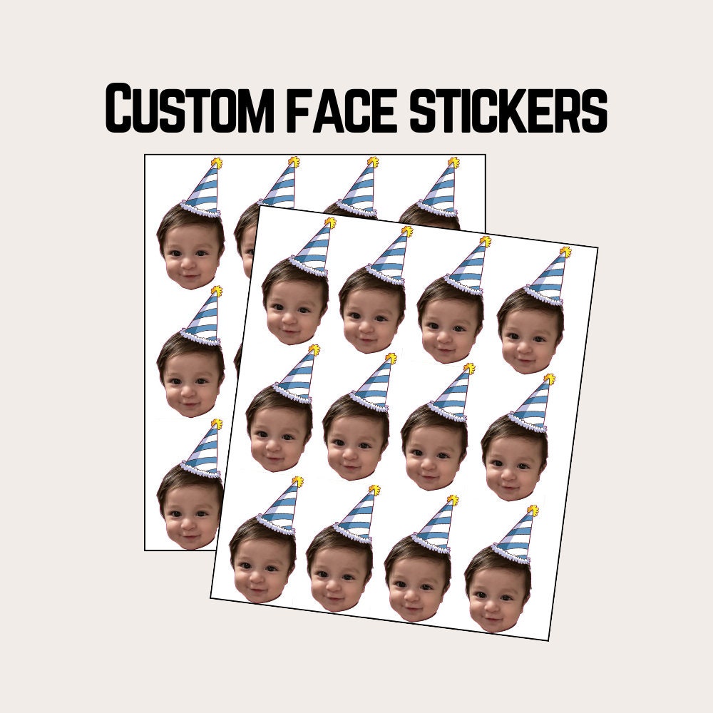 Custom face stickers