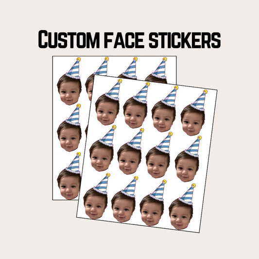 Custom face stickers